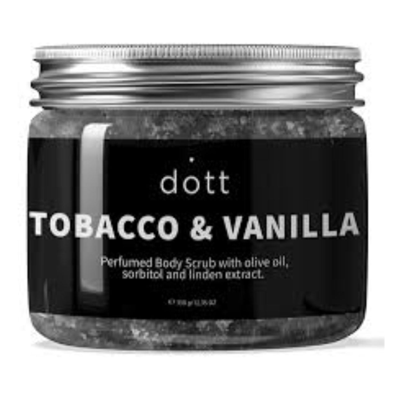 Парфумований скраб для тіла Dott Tobacco &amp; Vanilla Perfumed Body Scrub з олією оливки, сорбітолом та екстрактом липи, 350 г
